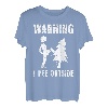 Naturburschen I pee Outside Wandern lustig Berge Wanderer T-Shirt
