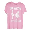 Naturburschen I pee Outside Wandern lustig Berge Wanderer T-Shirt