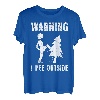 Naturburschen I pee Outside Wandern lustig Berge Wanderer T-Shirt