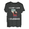 I Came I Saw I Climbed Kletterer Sportklettern Bouldern T-Shirt
