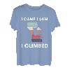 I Came I Saw I Climbed Kletterer Sportklettern Bouldern T-Shirt
