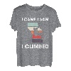 I Came I Saw I Climbed Kletterer Sportklettern Bouldern T-Shirt