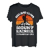 Steigen Sie auf und erklimmen Sie den Mount Rainier, Washington, Bergsteigen T-Shirt
