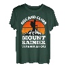Steigen Sie auf und erklimmen Sie den Mount Rainier, Washington, Bergsteigen T-Shirt