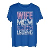 Bergsteigen Ehefrau Mom Wandern Legende Wandern Damen T-Shirt