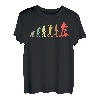 Retro Wandern Evolution Geschenk für Wanderer & Bergsteiger T-Shirt
