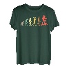 Retro Wandern Evolution Geschenk für Wanderer & Bergsteiger T-Shirt