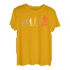 Retro Wandern Evolution Geschenk für Wanderer & Bergsteiger T-Shirt