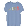 Retro Wandern Evolution Geschenk für Wanderer & Bergsteiger T-Shirt