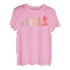 Retro Wandern Evolution Geschenk für Wanderer & Bergsteiger T-Shirt