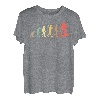 Retro Wandern Evolution Geschenk für Wanderer & Bergsteiger T-Shirt