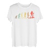 Retro Wandern Evolution Geschenk für Wanderer & Bergsteiger T-Shirt