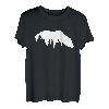 Bär Wald Natur Landschaft Silhouette Minimalismus Tier T-Shirt