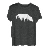 Bär Wald Natur Landschaft Silhouette Minimalismus Tier T-Shirt