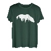 Bär Wald Natur Landschaft Silhouette Minimalismus Tier T-Shirt