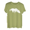 Bär Wald Natur Landschaft Silhouette Minimalismus Tier T-Shirt