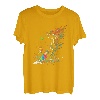 Skitour Splash Art Retro Skitouren Tourengeher Skifahrer T-Shirt