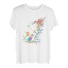 Skitour Splash Art Retro Skitouren Tourengeher Skifahrer T-Shirt