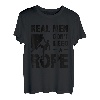 Real Men Don't Need A Rope Bouldern Klettern Bouldern T-Shirt