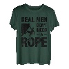 Real Men Don't Need A Rope Bouldern Klettern Bouldern T-Shirt