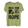 Real Men Don't Need A Rope Bouldern Klettern Bouldern T-Shirt