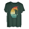 Klettern Bergsteiger Katze Retro Vintage T-Shirt