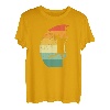 Klettern Bergsteiger Katze Retro Vintage T-Shirt