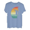 Klettern Bergsteiger Katze Retro Vintage T-Shirt
