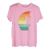 Klettern Bergsteiger Katze Retro Vintage T-Shirt