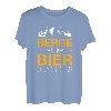 Berge und Bier Darum bin ich hier Skiurlaub Berg Skifahren T-Shirt
