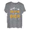 Berge und Bier Darum bin ich hier Skiurlaub Berg Skifahren T-Shirt