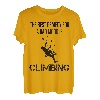 Kletterer Bergsteiger Lustiger Spruch Kletterwand T-Shirt