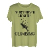 Kletterer Bergsteiger Lustiger Spruch Kletterwand T-Shirt