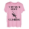 Kletterer Bergsteiger Lustiger Spruch Kletterwand T-Shirt