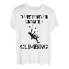 Kletterer Bergsteiger Lustiger Spruch Kletterwand T-Shirt