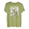 The Trail Is My Happy Place Mountainbike Radfahren Wandern T-Shirt