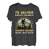 Lustiges 75 Jahre alt Geburtstag Berge & Walken Wander T-Shirt