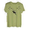 Kletterer Bergsteiger EKG Linie Kletterwand Kletterhalle T-Shirt