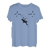 Kletterer Bergsteiger EKG Linie Kletterwand Kletterhalle T-Shirt