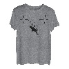 Kletterer Bergsteiger EKG Linie Kletterwand Kletterhalle T-Shirt