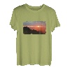 Sonnenaufgang Foto Geschenk Allgäu Grünten Alpen Panorama T-Shirt