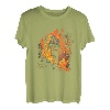 Wanderer in Flammen Trekking Retro Berge Wander Bergsteiger T-Shirt