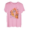 Wanderer in Flammen Trekking Retro Berge Wander Bergsteiger T-Shirt