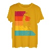 Retro Bouldern Bergsteigen Freiklettern Klettern mit Motiv T-Shirt
