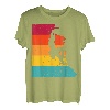 Retro Bouldern Bergsteigen Freiklettern Klettern mit Motiv T-Shirt