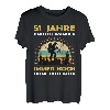 Lustiges 51 Jahre alt Geburtstag Berge & Walken Wander T-Shirt
