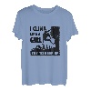 Damen Ich klettere wie ein Mädchen und versuche weiterzumachen Bouldern Klettern Fels T-Shirt