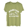 Berg ruft Bergsteiger Wanderer Bergfan Bergliebe T-Shirt