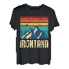 Montana Berge Bergsteiger und Wanderer klettern Bergfan T-Shirt