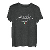 Berge Alpen Silhouette Dolomiten Natur Italien Flagge Berg T-Shirt